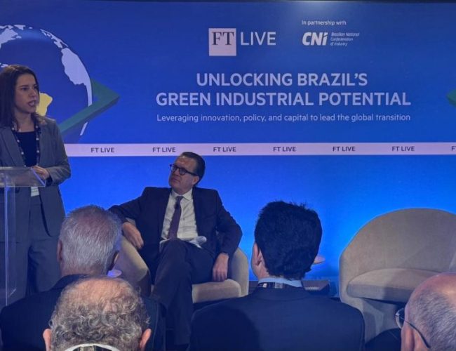 Raquel Lyra abre evento da CNI e Financial Times em Nova Iorque e reforça que Pernambuco está pronto para receber investimentos