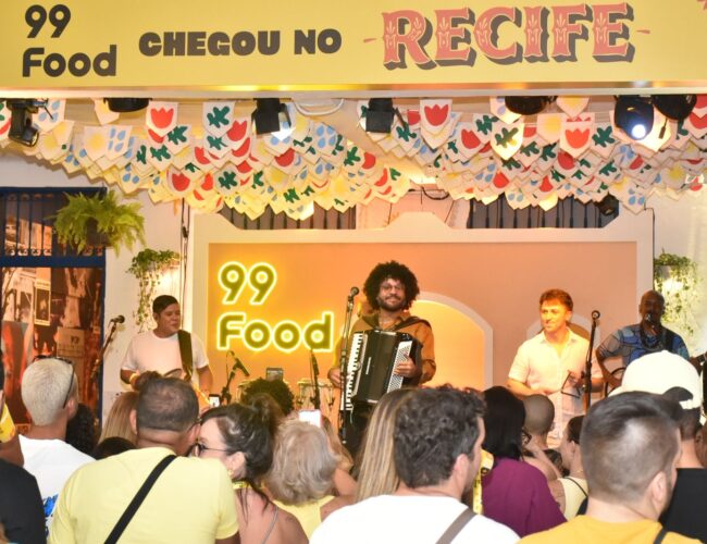 Chegada da 99Food a Pernambuco é celebrada com Sambadeiras e show de Mestrinho em Olinda