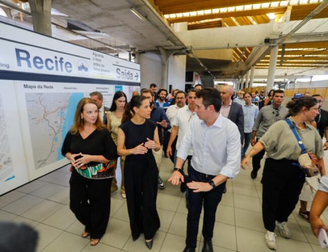 Raquel Lyra e Jader Filho visitam Metrô do Recife e garantem investimento imediato de R$ 500 milhões