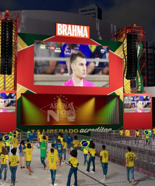 Arena Nº1 reúne Rogerinho e Raphaela Santos no Recife para estreia do Brasil na Copa do Mundo