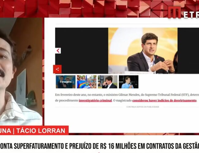 Auditoria do TCE aponta possíveis irregularidades e prejuízo de mais de R$ 16 milhões em contratos da gestão João Campos no Recife
