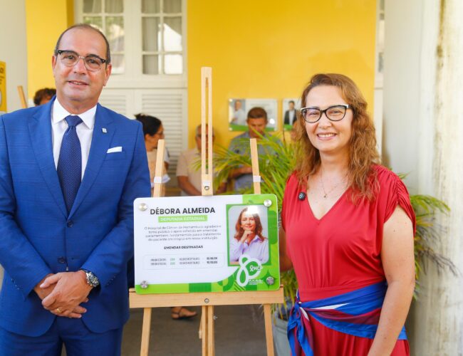 Deputada Débora Almeida é homenageada pelo Hospital de Câncer de Pernambuco por destinação de emendas parlamentares