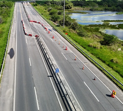 Motoristas devem ficar atentos a obras nas rodovias do Litoral Sul entre 17 e 21 de agosto